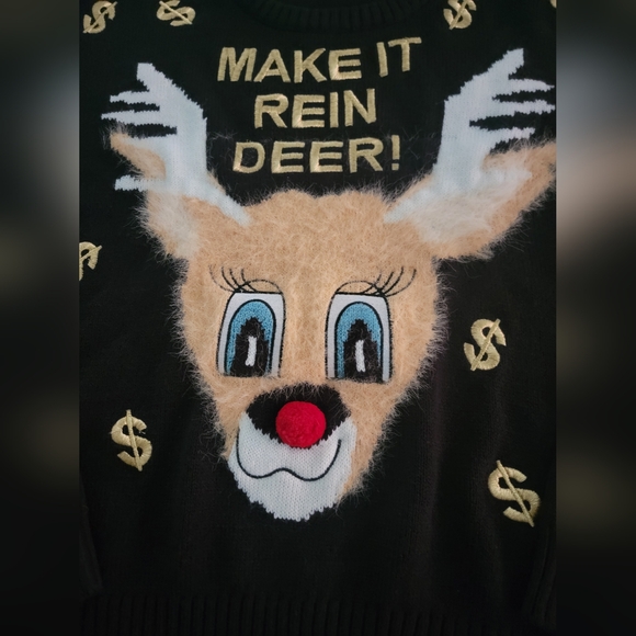 H&M Christmas Sweater Sz Medium - Picture 2 of 4